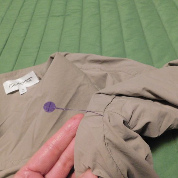 PROLOGUE Lightweight Simple Elegant Trench Coat M - Picture 7 of 7